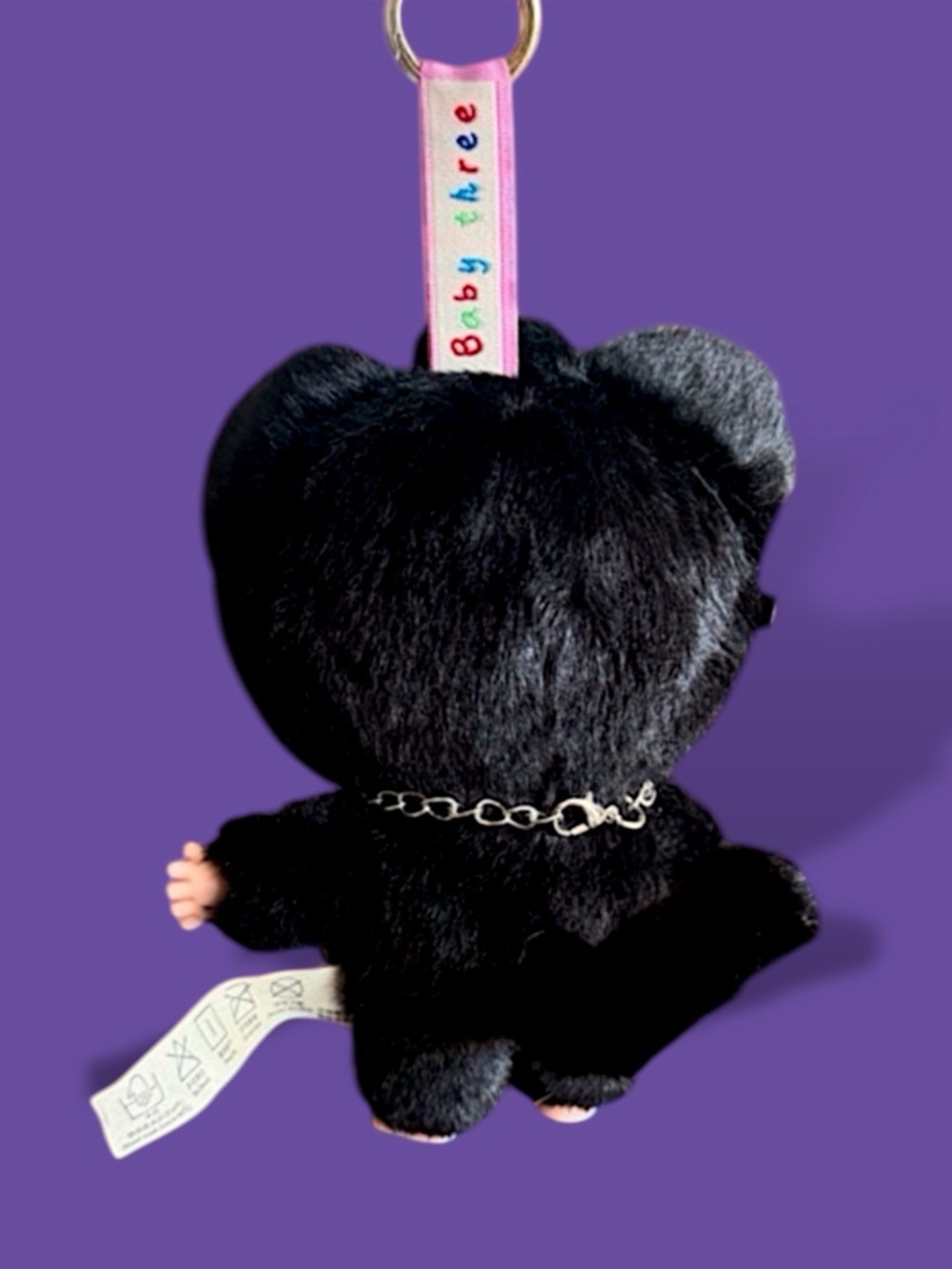 Baby Three Cats & Dogs Plush Pendant Coal Ball - Picture 3 of 16